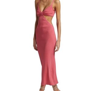 Cult Gaia Ribbed cutout dress